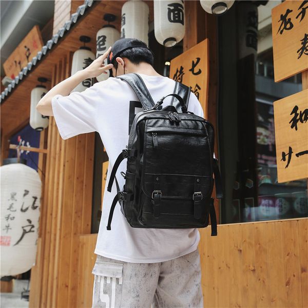 

new multi-function men's double-shoulder bag business casual backpack travel bag student