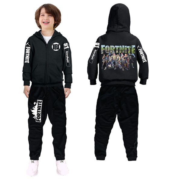 

2020 zhongda children's health suit fortress night fortnite printed casual children's health suit / new autumn and winter tt125, White