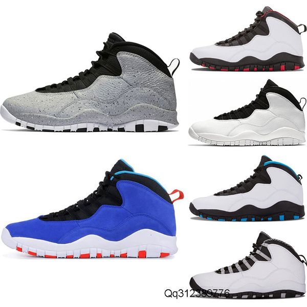 

10 10s men basketball shoes cement tinker black white chicago powder blue red i'm back bobcat 10s mens sneakers trainers sports shoes