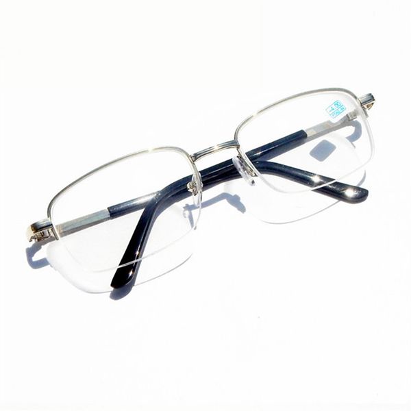 

uvlaik shortsightedness eyewear for student men women shortsighted spectacles business half frame nearsighted eyeglasses 1633, Silver