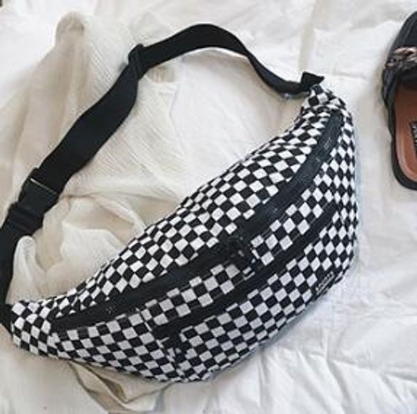 

дизайнер повседневный талии сумки ван женщины большие емкости crossbody проверить сумка student joker сумки унисекс талии сумка