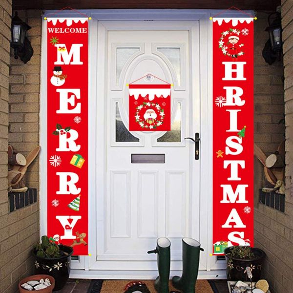 

merry christmas porch sign decor trick or treat halloween door banner christmas decorations for home hanging ornaments