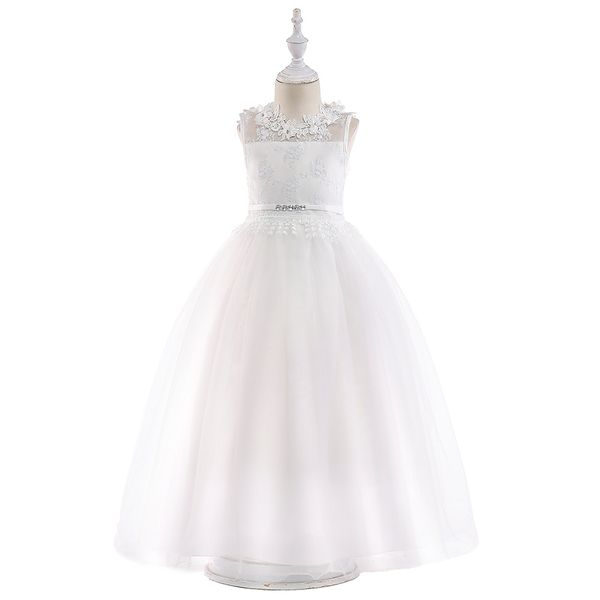 

baby lotus princess dress girl kids lace wedding dresses garment children evening party clothes, Red;yellow