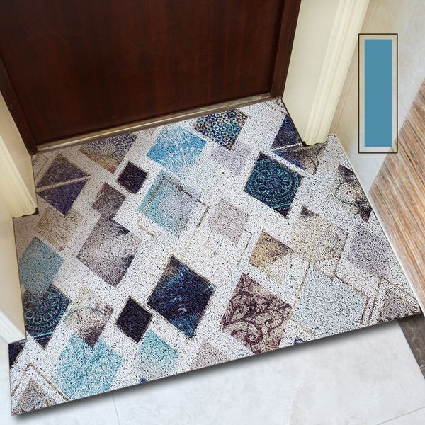 Ins Geometry Entry Mat Pvc Wire Loop Door Mat Entry Door Carpet