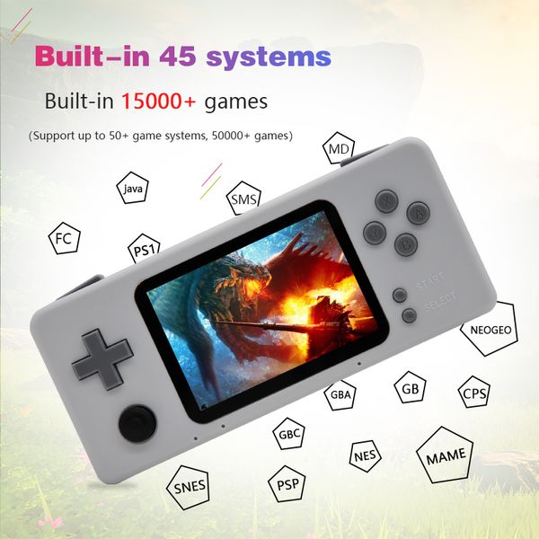 

portable video game console retro cm3 mini raspberry pi handheld game player with 15000+ games retro console support 50000 games