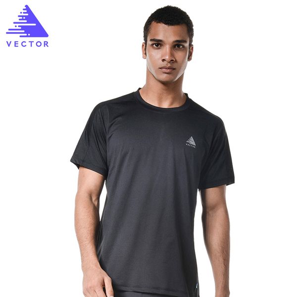 

vector professional running t-shirts men women short sleeve coolmax quick dry t-shirt outdoor breathable sport hiking txd10024, Black;blue