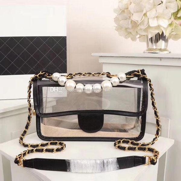 

classic luxury pvc transparent bag famous brand fashion designer bag 2019 new quicksand handbag wallet