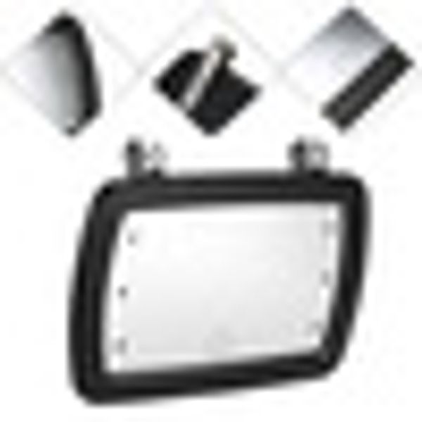

new led car sun visor hd interior with touch screen switch black universal mirror