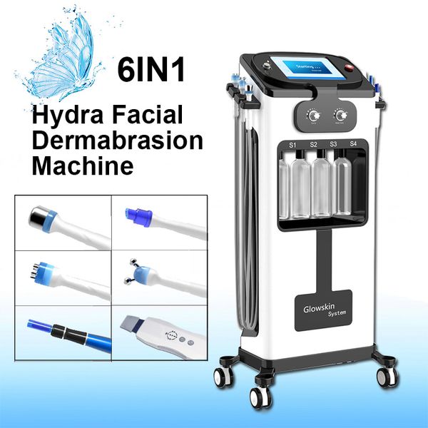 

6in1 microneedling dermapen scars removal hydrafacial dermabrasion machine skin rejuventaion wrinkle removal skin deep cleaning equipment