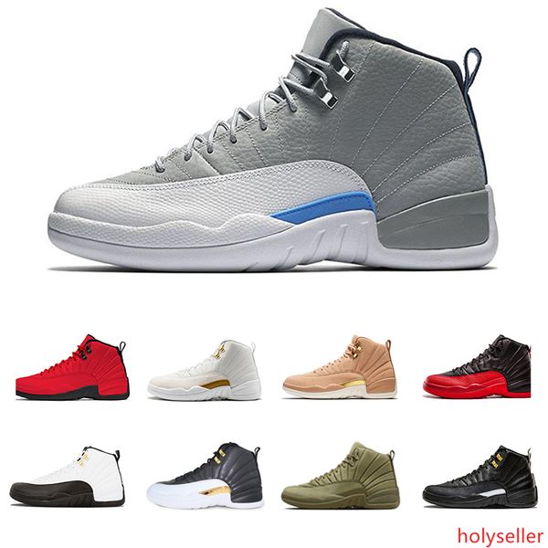 

new man designer shoe 12 12s bulls vachetta basketball shoes playoffs the master mens sports sneakers french blue college athletic sneaker