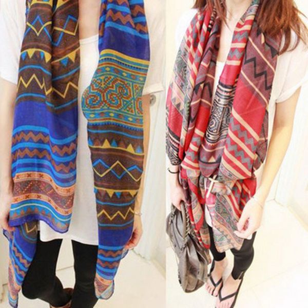 

бали пряжа bohemia второй nation ветер печати шарф шаблон будет шарф, Blue;gray