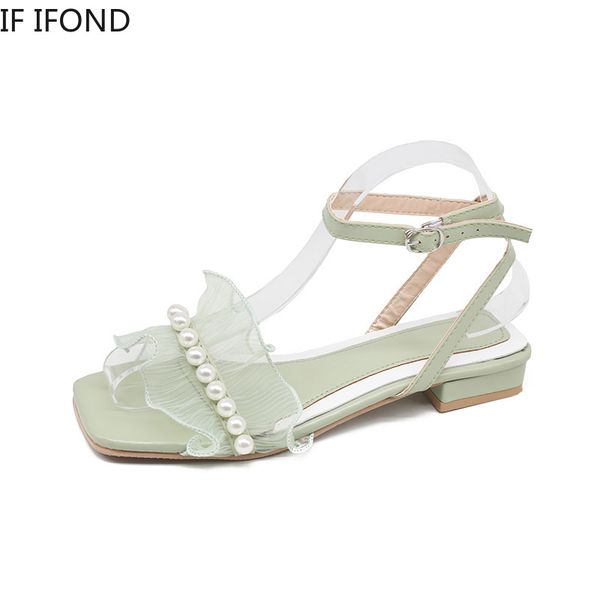 

if ifond summer female sandals women bohemia open toe fashion low heel back strap casual shoes woman sandalias mujer 2020 ladies, Black