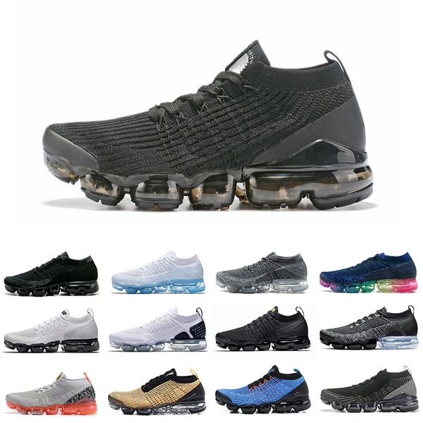 

dusty cactus knit 1.0 2.0 3.0 mens running shoes fly triple white black heritage cushion trainer men women sports sneakers