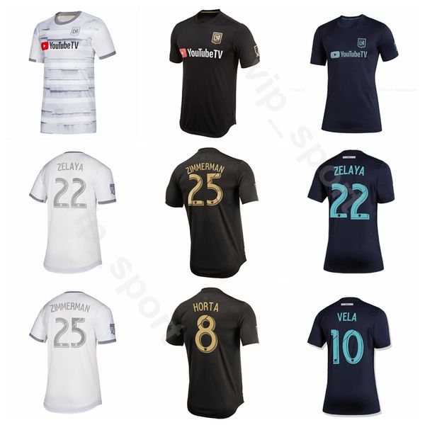 

2019 2020 los angeles fc 10 vela jersey lafc soccer 20 atuesta 21 ramirez 7 blessing 25 zimmerman rossi football shirt kits s-xxl, Black;yellow