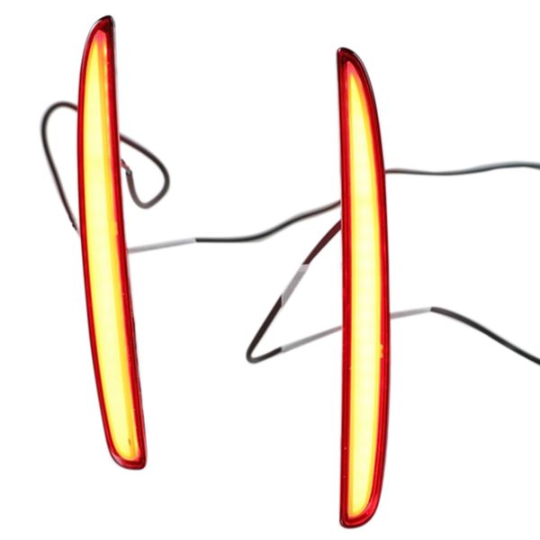 

2pcs for civic hatchback 2016 2017 2018 multi-function led rear bumper light rear fog lamp auto bulb brake light reflector