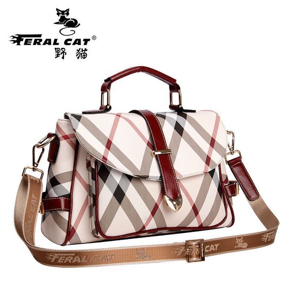 

feral cat luxury handbag women bag designer luxury quality lady crossbody shoulder messenger bags leather handbags