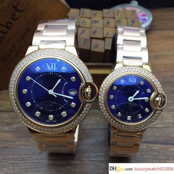 

2020 new lovers watches diamond real quality watch mens women fashion lady quartz watch business women dress relogio rose gold stainless