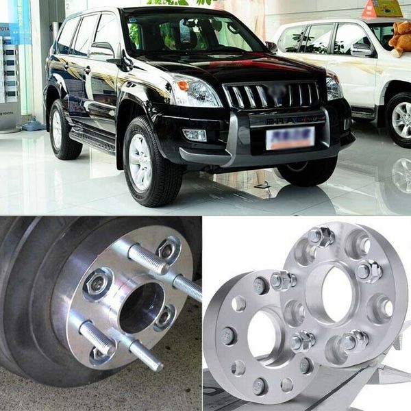 

2pcs 6x139.7 108cb 25mm hubcenteric wheel spacer adapters for toyota prado 2003