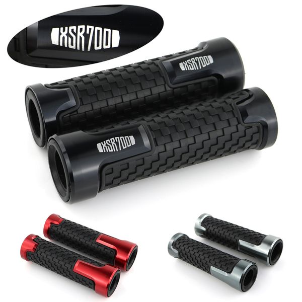 

cnc motorcycle aluminum grip for yamaha xsr700 handlebar handle grips -slip rubber