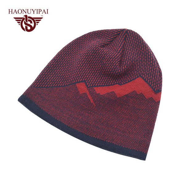 

brand new men winter hats balaclava hat casual solid knit hats for men gorro male hat cap skullies & beanies a057