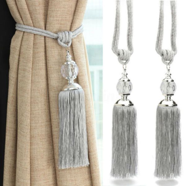 

2 pc/lots rope curtain tiebacks curtain tassels fringe tie backs holdbacks window drapes supplies