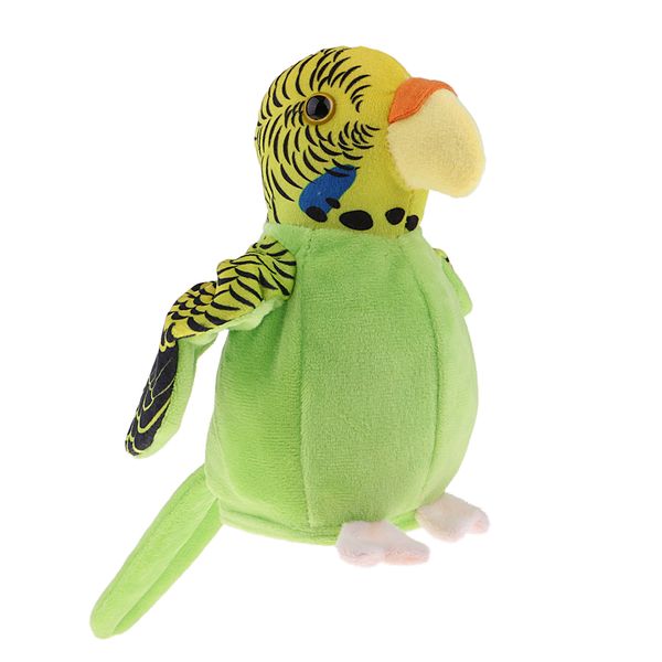 

Beautiful Talking Green Parrot Repeats Bird Voice Sound Recorder Toy