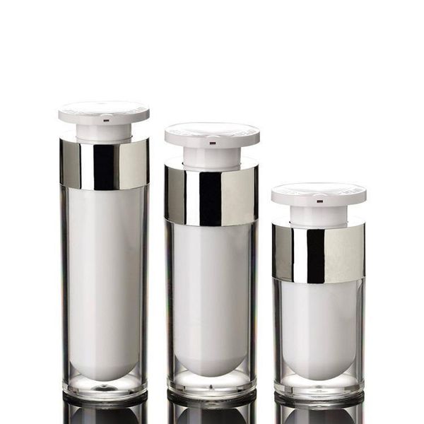 

15 30 50g upscale acrylic airless pump vacuum bottles-empty portable cosmetic makeup storage containers lotion pump bottle storage container