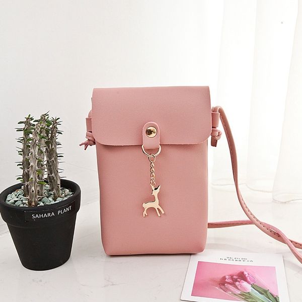 

one shoulder bag for ladies spring summer 2020 color contrast bag cover type fawn hanging ornament crossbody mobile phone change for
