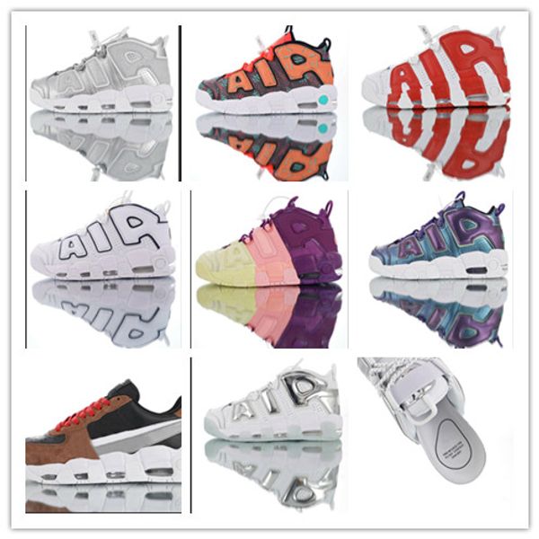 

2019 Новый Подробнее Uptempo White Chrome Uptempo Scottie Pippen Баскетбольные кроссовки Высококачест