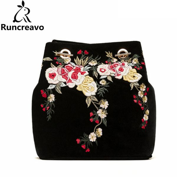 

2018 crossbody bag for women leather handbag luxury handbags women bags designer embroidery flower chain shoulder bag sac a main