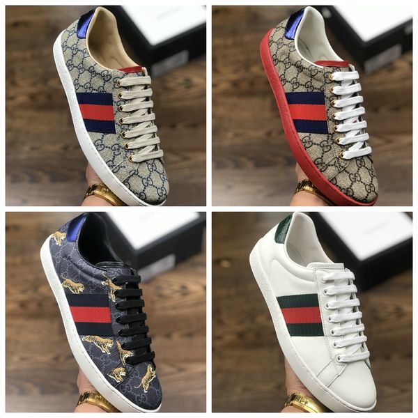 

2019 brand branded new per onality luxury brand men women ca ual neaker white leather neaker walking hoe