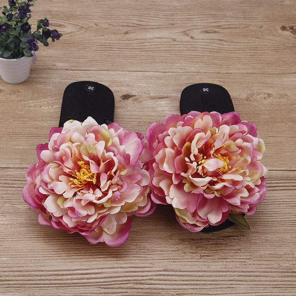 

2019 new korean summer style non-slip slippers flip flops online high heels platform shoes, Black