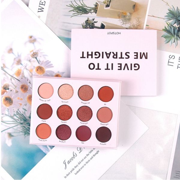 

12 color eyeshadow palette waterproof non-dizzy dyeing long-lasting shimmer matte easy to use eye shadow