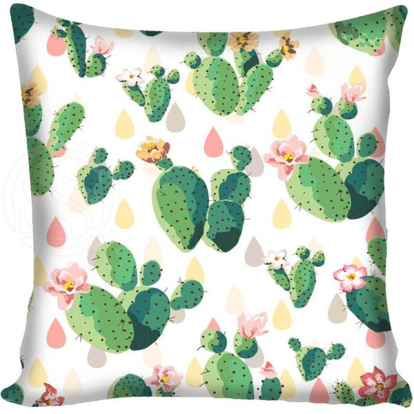 

custom cactus pillowcase square zippered home decorative pillow cover two sides printed 35x35 40x40 45x45 60x60 pillow case