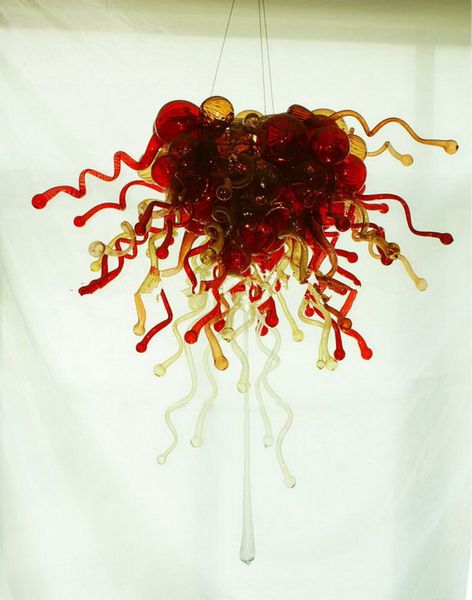 

110v 240v led dale chihuly style hand blown glass chandelier for new house decoration