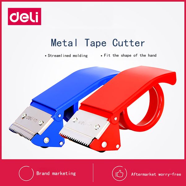 

deli 823/824 metal hand tape cutter tape dispenser for max. 60mm and 48mm blue red colors
