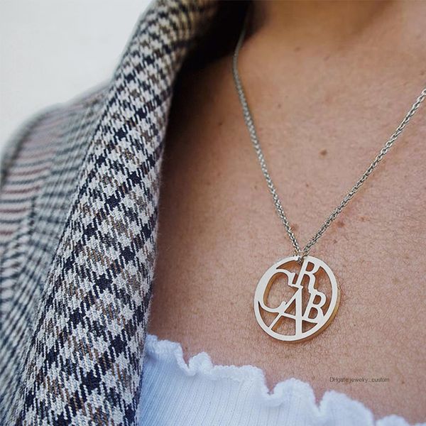 

Women's Fashion Silver Necklace Temperament Hollow Letters Pendant Clavicle Chain Ladies Party Wedding Jewelry Accessories