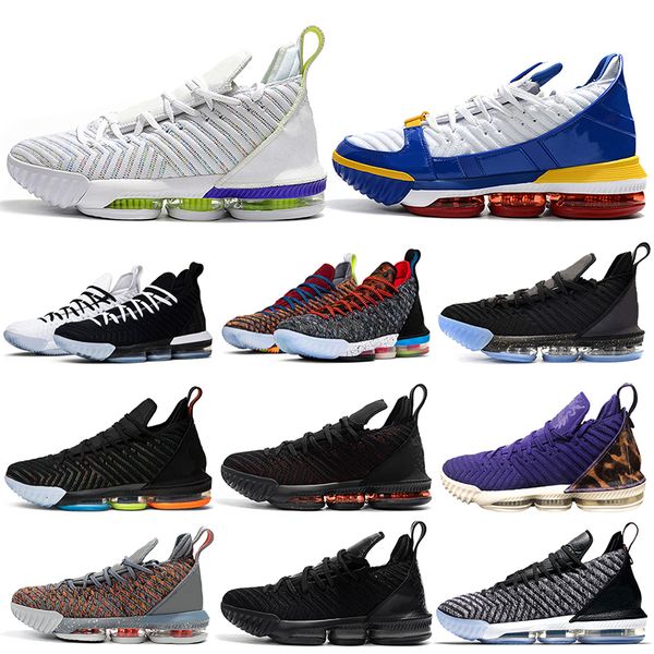 

16 16s mens basketball shoes superbron equality fresh bred i promise oreo 1 thru 5 what the king court purple sports sneakers 7-12