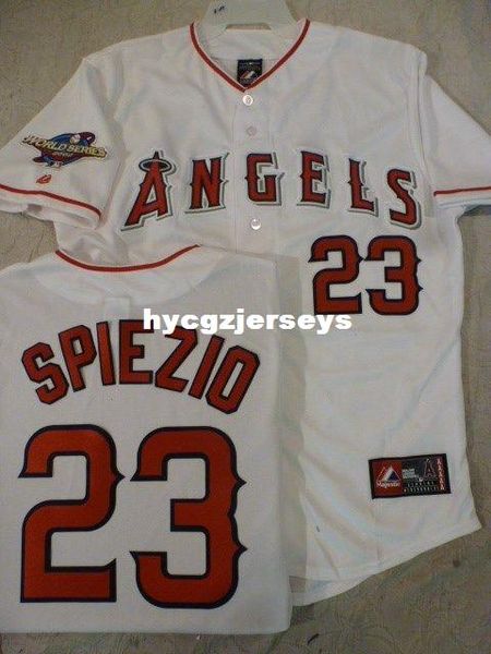 

baseball 23 scott spiezio 2002 sewn jersey mens stitched jerseys big and tall size xs-6xl for sale, Black;blue