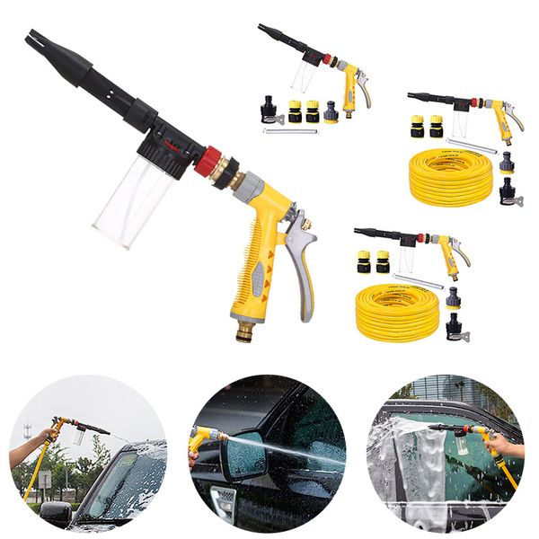 

10m/15m car clean foam gun washer foam generator lance gun pot car wash high pressure spray flexible water hose