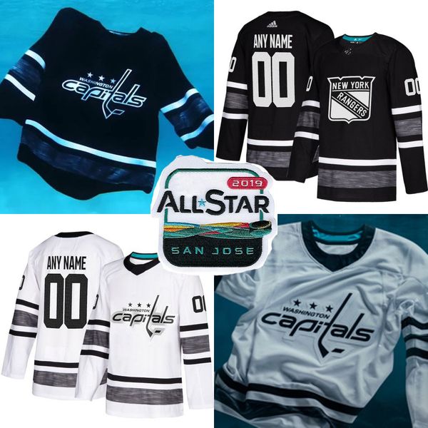 

2019 All Star Washington Capitals Nicklas Backstrom Madison Bowey Braden Holtby Evgeny Kuznetsov John Carlson T.J. Oshie Hockey Jersey
