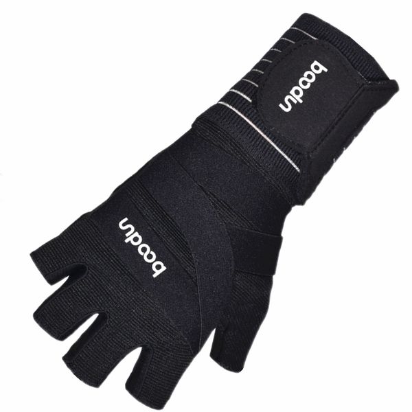 

new men women gym special fitness gloves half finger lengthened wrist yoga gloves dumbbell barbell weightlifting s/m l/xl