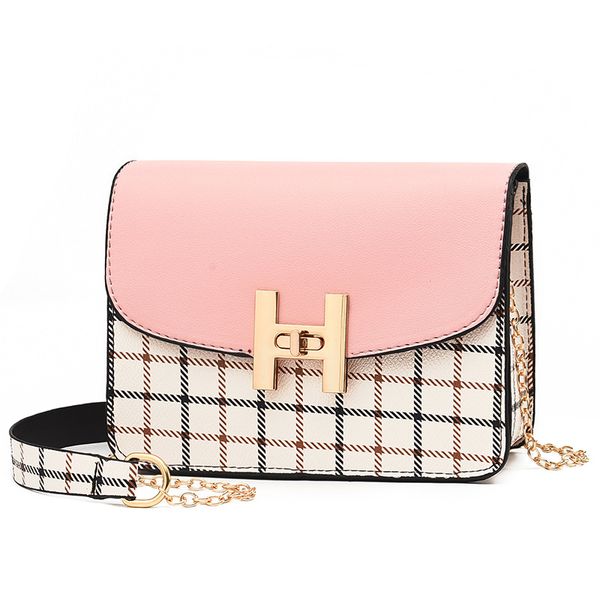 

2019 fashion plaid women bag leather handbags pu shoulder bag small flap crossbody bags for women messenger bags