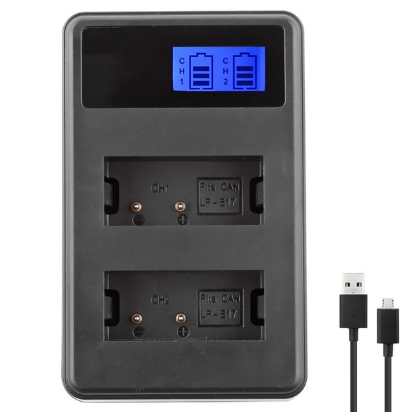 

2019 camera battery charger 8.4v with usb charging cable for canon eos m3 m5750d 77d
