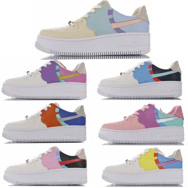 

2020 wmn forced sage low lx light aqua running shoes for women 1 candy macaron shadow platinum tint dunk basketball court sport sneakers t05, Black