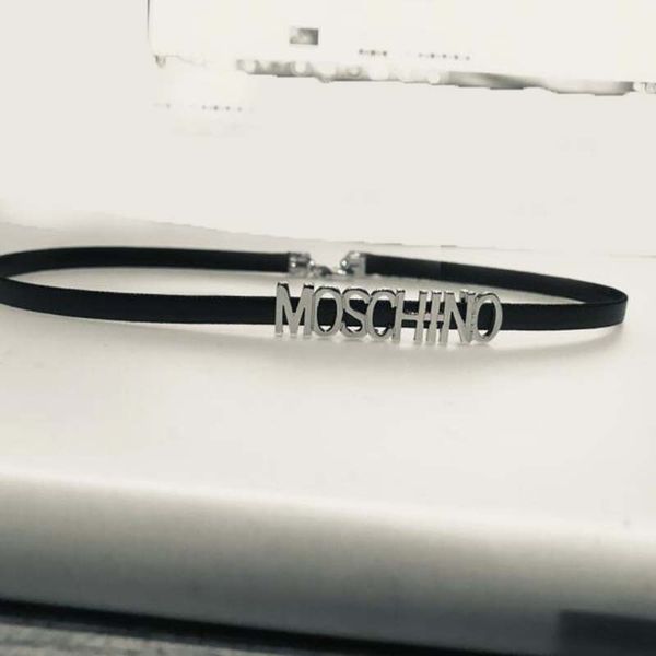 

Wholesale Retro Punk Styles Necklace Brand Letters D Choker Collar Chain Black Velvet Clavicle Chain Women Fashion Jewelry Accessories