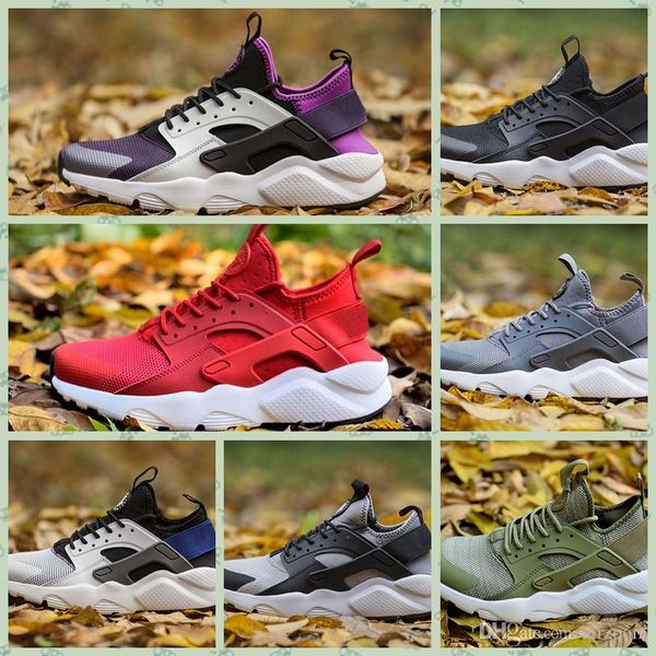 

nhrc4a 2018 classical air run huarache-shoes 1 running shoes triple white black red gold huarache-shoess men womens sport sneak