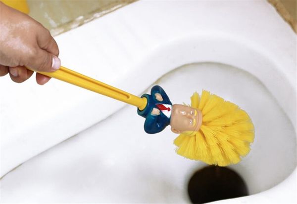 

kitchen long plastic handle pan trump brush multi-function kitchen cleaning trump brush washing pan wholesale trump brush#351