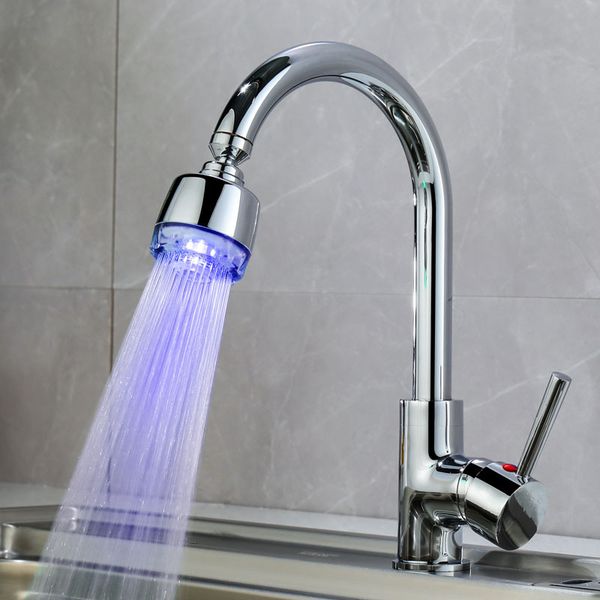 

7 color change romantic led light shower head water bath home bathroom glow shower head adapter faucet filter tap head
