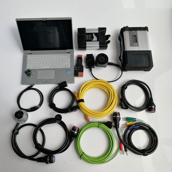 Auto Diagnose-Tools für BMW ICOM Nächster MB Stern C5 SD Connect 5 WiFi Multiplexer und Kabel 1 TB SSD Neueste Software verwendet Laptop CF-AX2 4G I5 CPU-Touchscreen